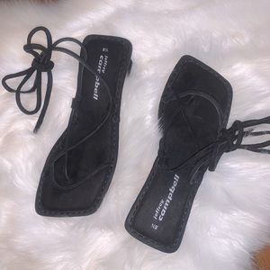 Jeffery Campbell strapped heel sandals